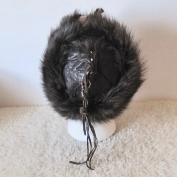 Patricia B Leather/Fur Trapper Hat - Picture 5 of 11